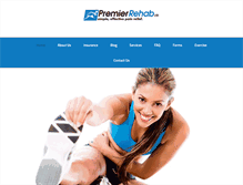 Tablet Screenshot of premierrehab.com